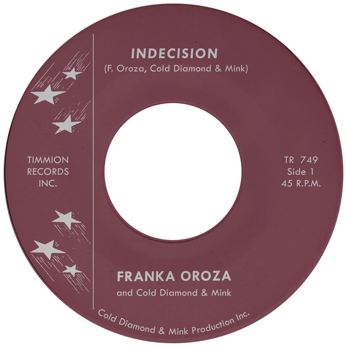 Franka Oroza and Cold Diamond & Mink - Indecision b/w Inst