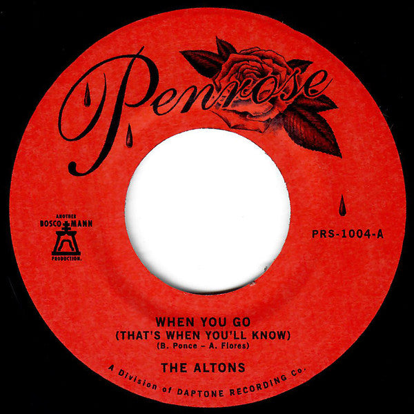 Altons, The - When You Go b/w Over And Over
