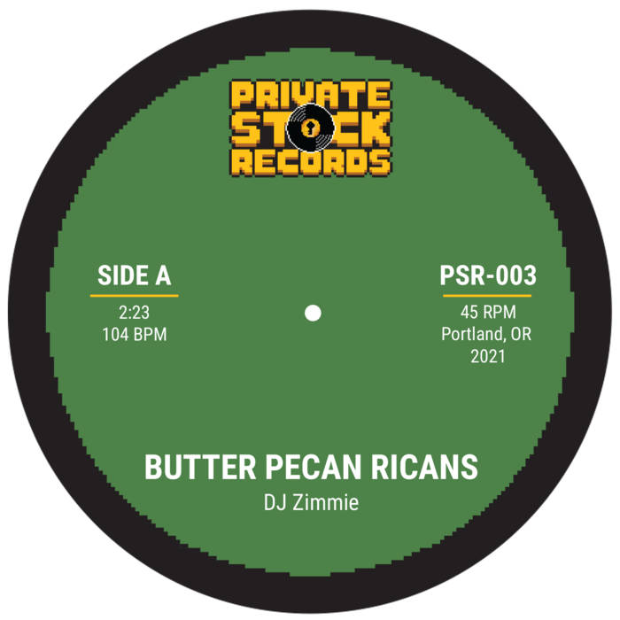 DJ Zimmie - Butter Pecan Ricans b/w Double A - Dr. Jawn