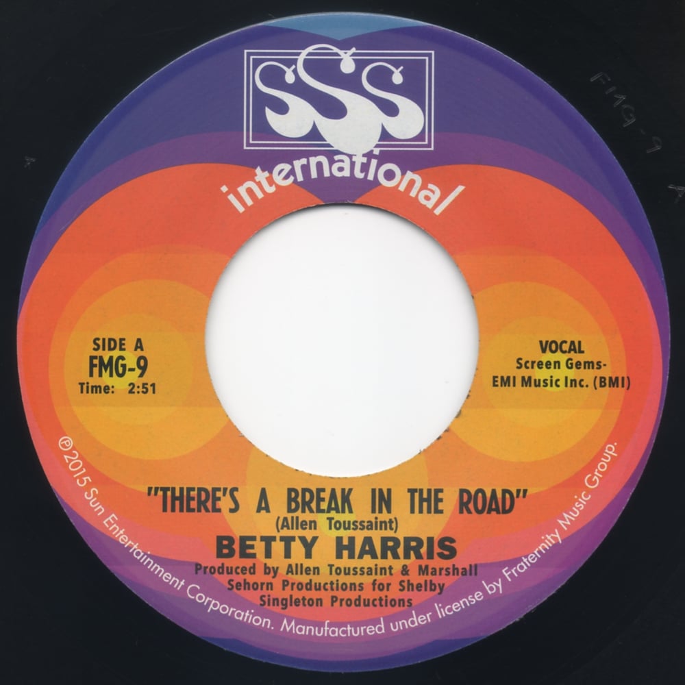 Betty Harris - There's A Break In The Road b/w Big John Hamilton - Big Bad John
