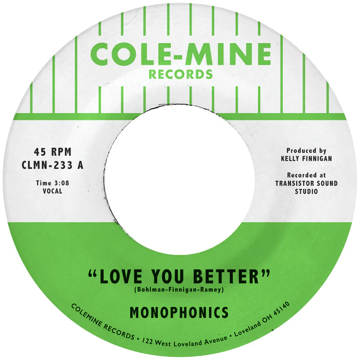 Monophonics - Love You Better b/w The Shape Of My Teardrops