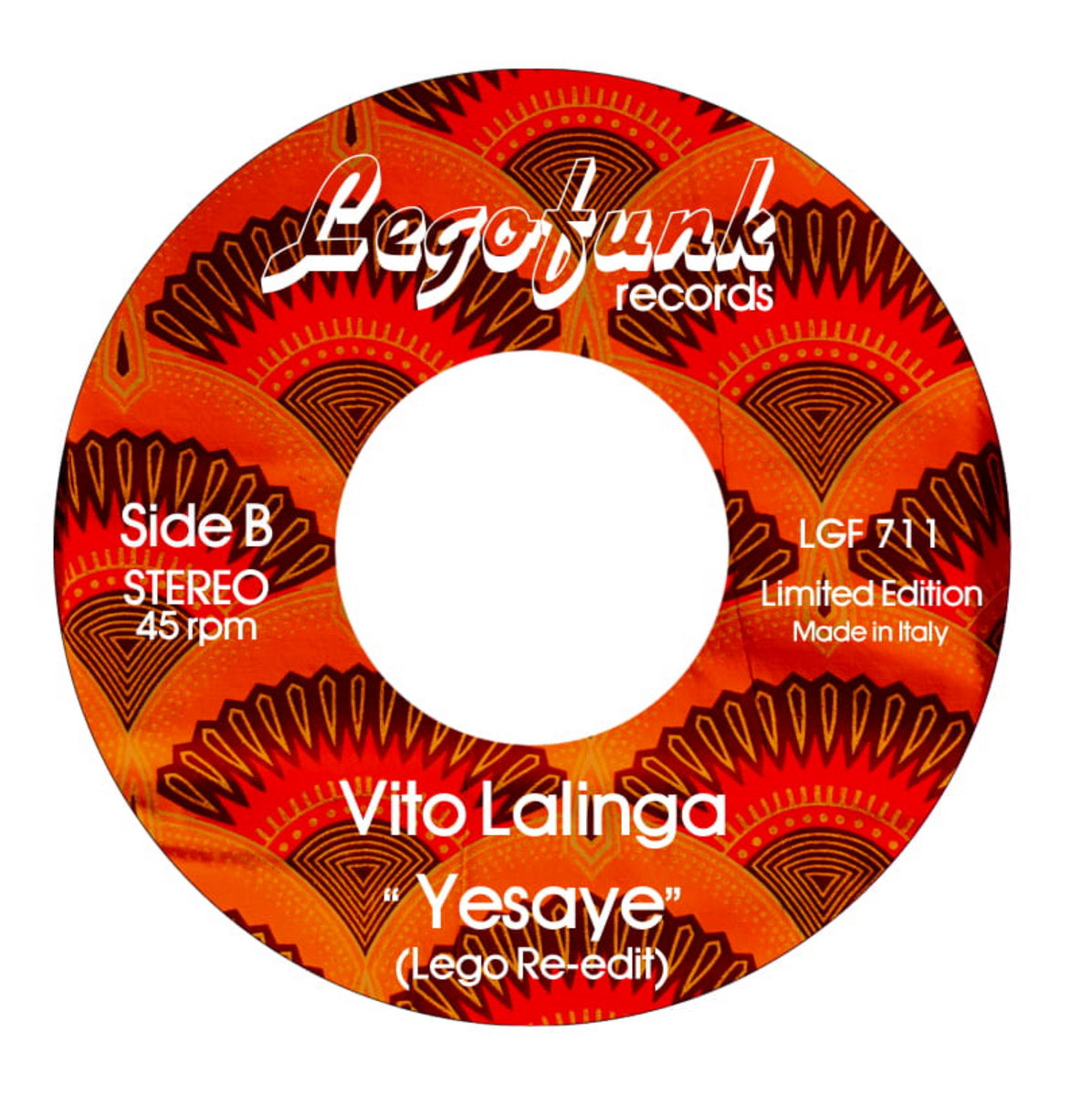 Vito Lalinga - Yesaye b/w Yesaye (Lego Re-Edit)