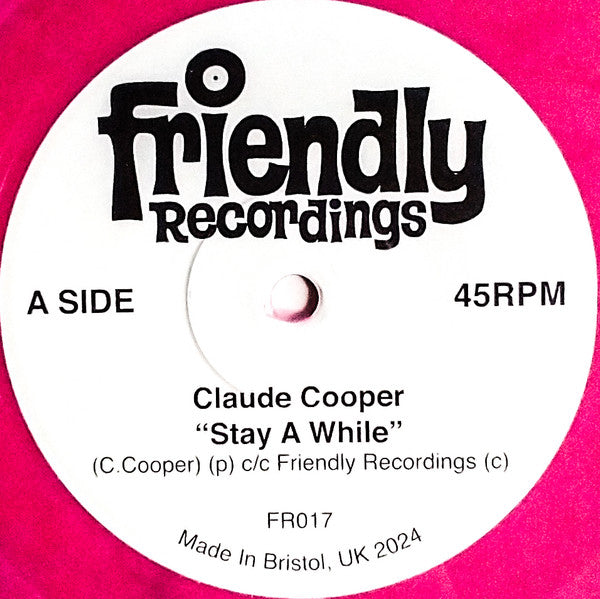 Claude Cooper - Stay A While b/w Dance Tonight