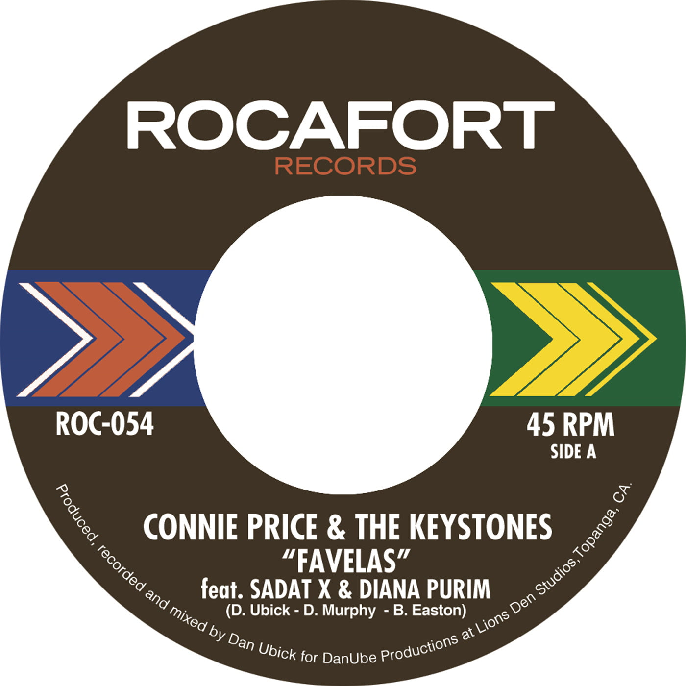 Connie Price & The Keystones - Favelas (feat. Sadat X & Diana Purim) b/w Inst