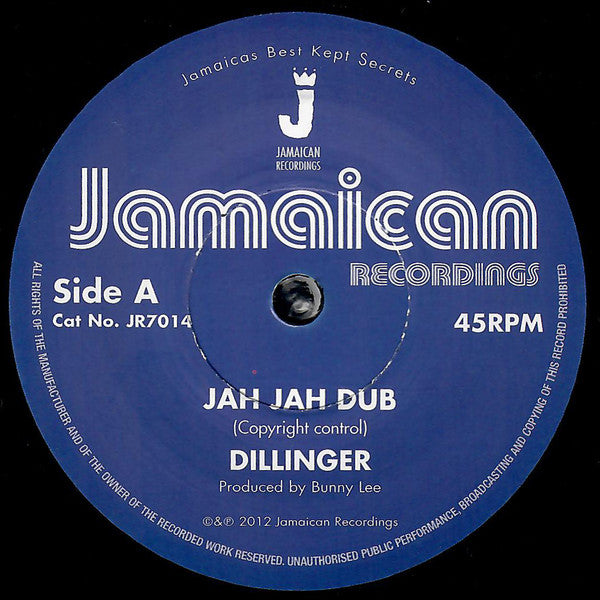 Dillinger - Jah Jah Dub b/w King Tubby & The Aggrovators - A Social Version