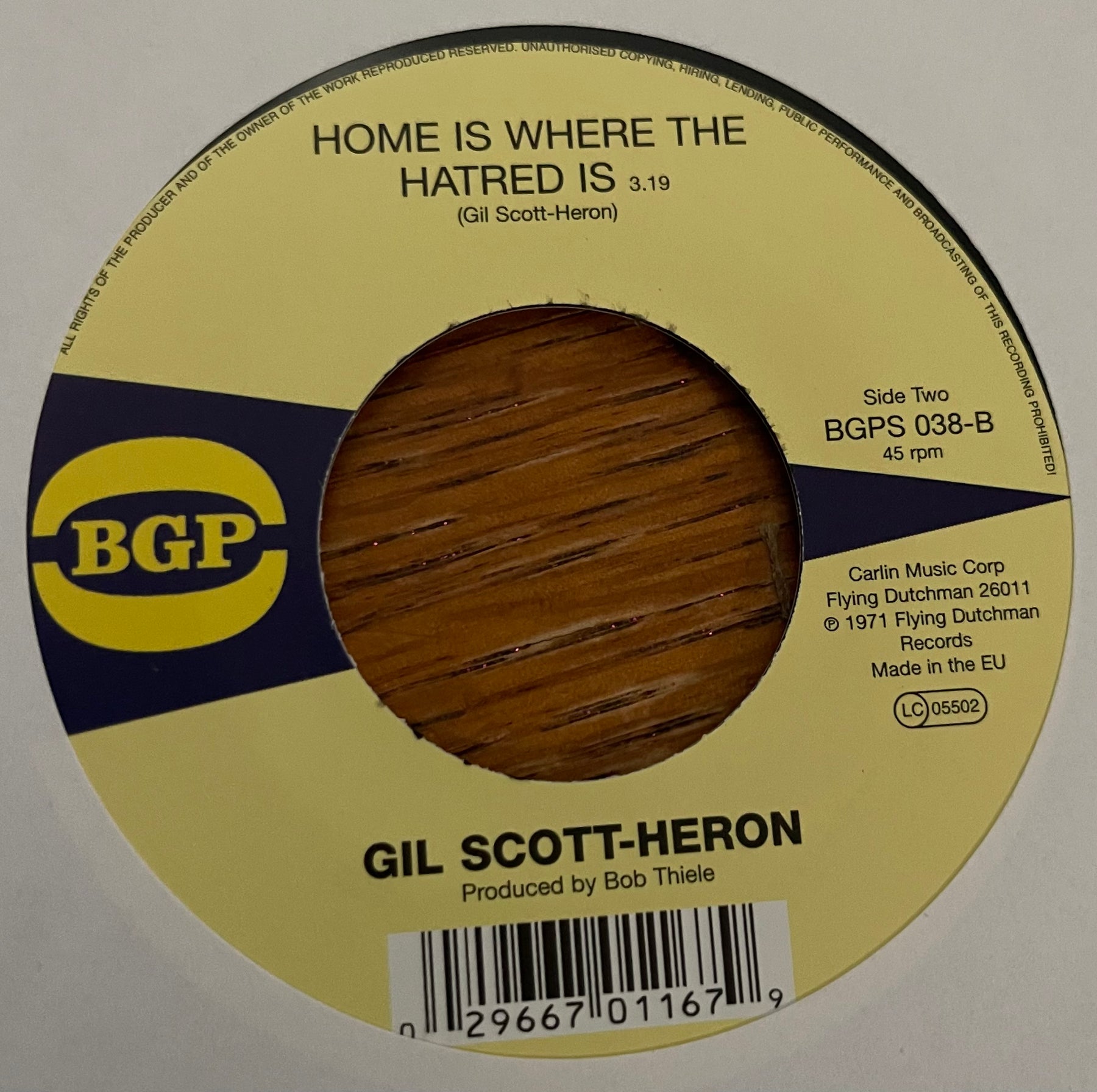 Gil Scott-Heron - The Revolution Will Not Be Televised b/w Home Is Where the Hatred Is