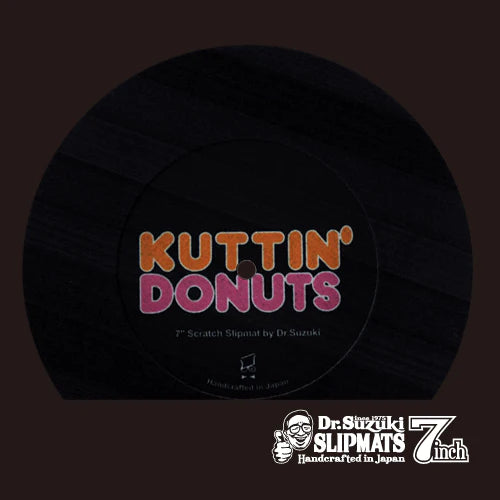 Dr. Suzuki Kuttin' Donuts 7" Skratch Slipmat - Black