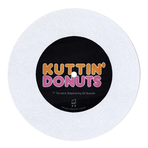 Dr. Suzuki Kuttin' Donuts 7" Skratch Slipmat - White