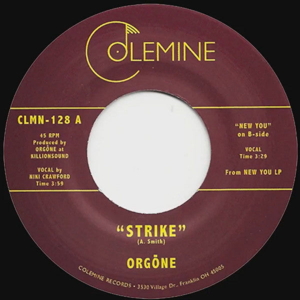Orgone - Strike b/w New You