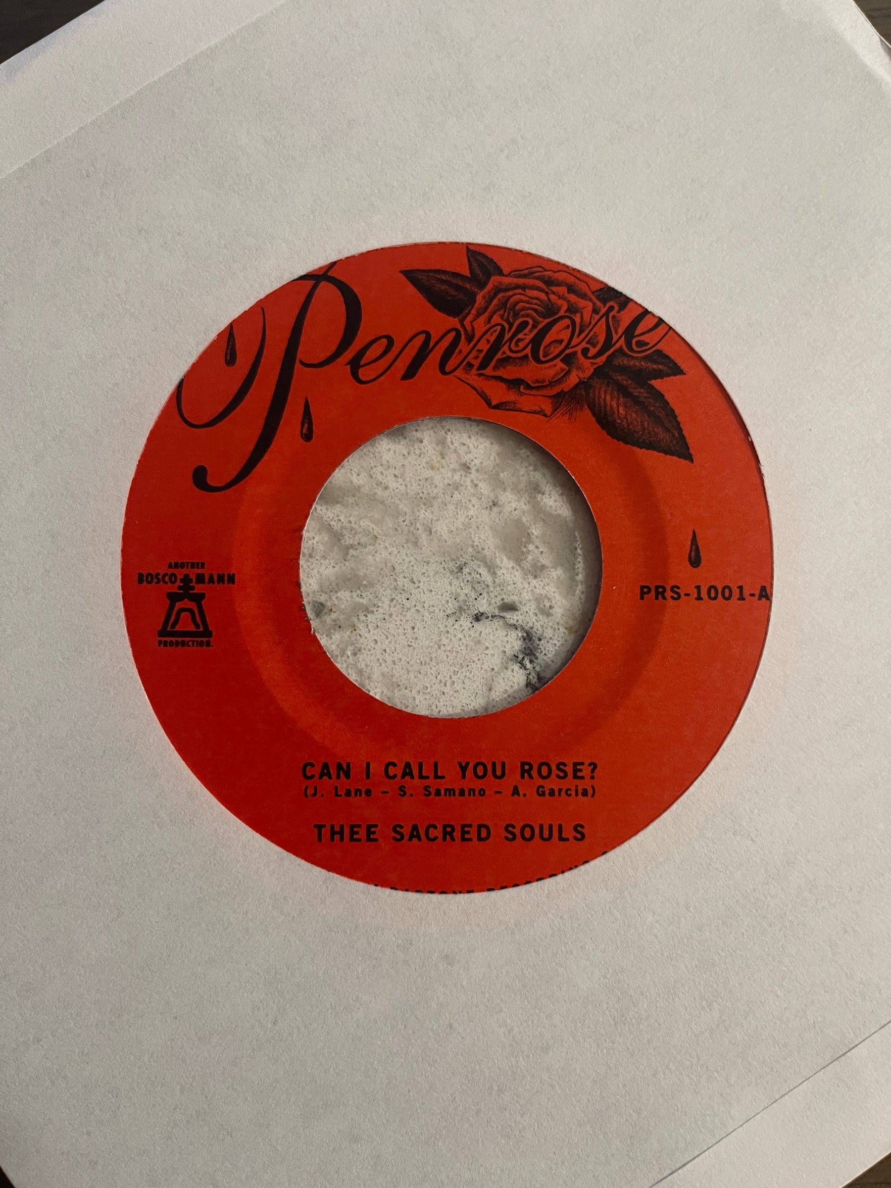 Thee Sacred Souls - Can I Call You Rose? b/w Weak For Your Love